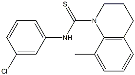 N1-(3-chlorophenyl)-8-methyl-1,2,3,4-tetrahydroquinoline-1-carbothioamide Struktur