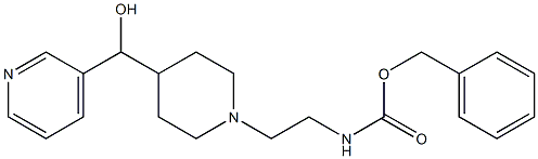 {2-[4-(HYDROXY-PYRIDIN-3-YL-METHYL)-PIPERIDIN-1-YL]-ETHYL}-CARBAMIC ACID BENZYL ESTER Struktur