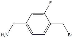 (4-(bromomethyl)-3-fluorophenyl)methanamine Struktur