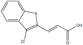 (E)-3-(3-chlorobenzo[b]thiophen-2-yl)acrylic acid Struktur