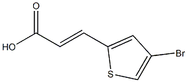 (E)-3-(4-bromothiophen-2-yl)acrylic acid Struktur