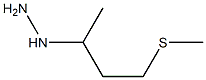 1-(4-(methylthio)butan-2-yl)hydrazine Struktur