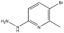 1-(5-bromo-6-methylpyridin-2-yl)hydrazine Struktur