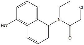 2-chloro-N-ethyl-N-(1-hydroxynaphthalen-5-yl)acetamide Struktur