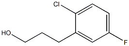 3-(2-chloro-5-fluorophenyl)propan-1-ol Struktur