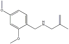 N-(2,4-dimethoxybenzyl)-2-methylprop-2-en-1-amine Struktur