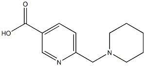 6-(piperidylmethyl)pyridine-3-carboxylic acid Struktur