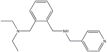 ({2-[(diethylamino)methyl]phenyl}methyl)(pyridin-4-ylmethyl)amine Struktur