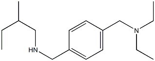 ({4-[(diethylamino)methyl]phenyl}methyl)(2-methylbutyl)amine Struktur