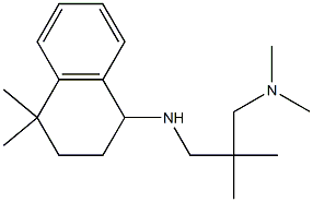 (2-{[(4,4-dimethyl-1,2,3,4-tetrahydronaphthalen-1-yl)amino]methyl}-2-methylpropyl)dimethylamine Struktur