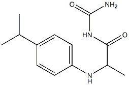 (2-{[4-(propan-2-yl)phenyl]amino}propanoyl)urea Struktur