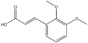 (2E)-3-(2,3-dimethoxyphenyl)prop-2-enoic acid Struktur