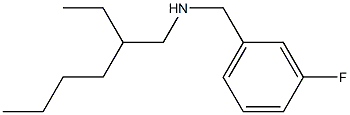 (2-ethylhexyl)[(3-fluorophenyl)methyl]amine Struktur