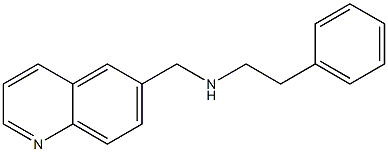 (2-phenylethyl)(quinolin-6-ylmethyl)amine Struktur