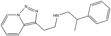 (2-phenylpropyl)(2-{[1,2,4]triazolo[3,4-a]pyridin-3-yl}ethyl)amine Struktur