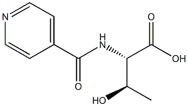 (2S,3R)-3-hydroxy-2-(isonicotinoylamino)butanoic acid Struktur