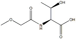 (2S,3R)-3-hydroxy-2-[(methoxyacetyl)amino]butanoic acid Struktur