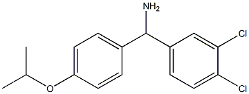 (3,4-dichlorophenyl)[4-(propan-2-yloxy)phenyl]methanamine Struktur