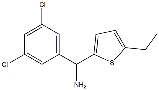 (3,5-dichlorophenyl)(5-ethylthiophen-2-yl)methanamine Struktur