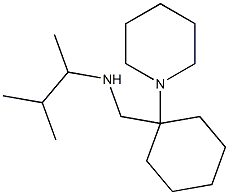 (3-methylbutan-2-yl)({[1-(piperidin-1-yl)cyclohexyl]methyl})amine Struktur