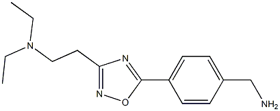 (4-{3-[2-(diethylamino)ethyl]-1,2,4-oxadiazol-5-yl}phenyl)methanamine Struktur