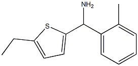 (5-ethylthiophen-2-yl)(2-methylphenyl)methanamine Struktur