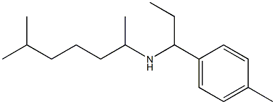 (6-methylheptan-2-yl)[1-(4-methylphenyl)propyl]amine Struktur