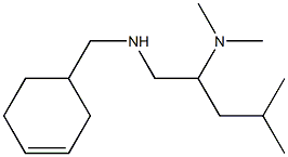 (cyclohex-3-en-1-ylmethyl)[2-(dimethylamino)-4-methylpentyl]amine Struktur