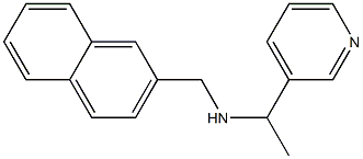 (naphthalen-2-ylmethyl)[1-(pyridin-3-yl)ethyl]amine Struktur