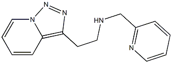 (pyridin-2-ylmethyl)(2-{[1,2,4]triazolo[3,4-a]pyridin-3-yl}ethyl)amine Struktur