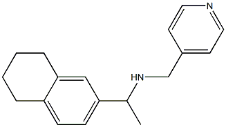 (pyridin-4-ylmethyl)[1-(5,6,7,8-tetrahydronaphthalen-2-yl)ethyl]amine Struktur