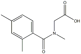 [(2,4-dimethylbenzoyl)(methyl)amino]acetic acid Struktur