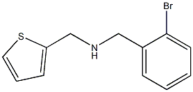 [(2-bromophenyl)methyl](thiophen-2-ylmethyl)amine Struktur