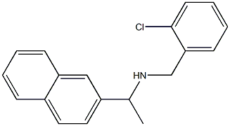 [(2-chlorophenyl)methyl][1-(naphthalen-2-yl)ethyl]amine Struktur