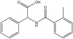 [(2-methylbenzoyl)amino](phenyl)acetic acid Struktur