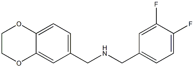 [(3,4-difluorophenyl)methyl](2,3-dihydro-1,4-benzodioxin-6-ylmethyl)amine Struktur