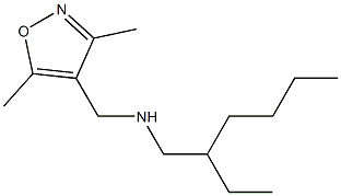 [(3,5-dimethyl-1,2-oxazol-4-yl)methyl](2-ethylhexyl)amine Struktur