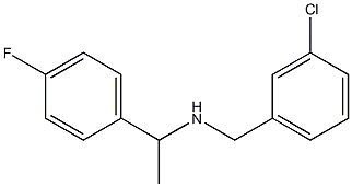 [(3-chlorophenyl)methyl][1-(4-fluorophenyl)ethyl]amine Struktur