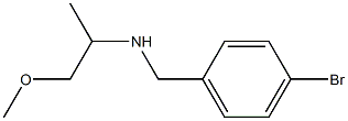 [(4-bromophenyl)methyl](1-methoxypropan-2-yl)amine Struktur