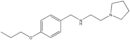 [(4-propoxyphenyl)methyl][2-(pyrrolidin-1-yl)ethyl]amine Struktur