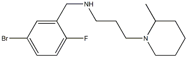 [(5-bromo-2-fluorophenyl)methyl][3-(2-methylpiperidin-1-yl)propyl]amine Struktur