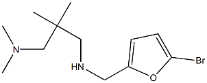 [(5-bromofuran-2-yl)methyl]({2-[(dimethylamino)methyl]-2-methylpropyl})amine Struktur