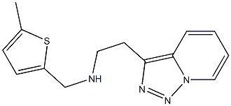 [(5-methylthiophen-2-yl)methyl](2-{[1,2,4]triazolo[3,4-a]pyridin-3-yl}ethyl)amine Struktur