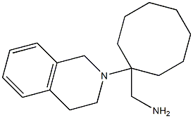 [1-(1,2,3,4-tetrahydroisoquinolin-2-yl)cyclooctyl]methanamine Struktur