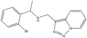 [1-(2-bromophenyl)ethyl]({[1,2,4]triazolo[3,4-a]pyridin-3-ylmethyl})amine Struktur