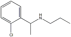 [1-(2-chlorophenyl)ethyl](propyl)amine Struktur