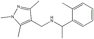 [1-(2-methylphenyl)ethyl][(1,3,5-trimethyl-1H-pyrazol-4-yl)methyl]amine Struktur