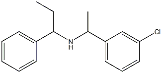 [1-(3-chlorophenyl)ethyl](1-phenylpropyl)amine Struktur