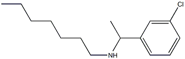 [1-(3-chlorophenyl)ethyl](heptyl)amine Struktur