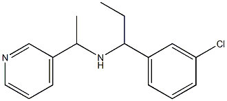 [1-(3-chlorophenyl)propyl][1-(pyridin-3-yl)ethyl]amine Struktur